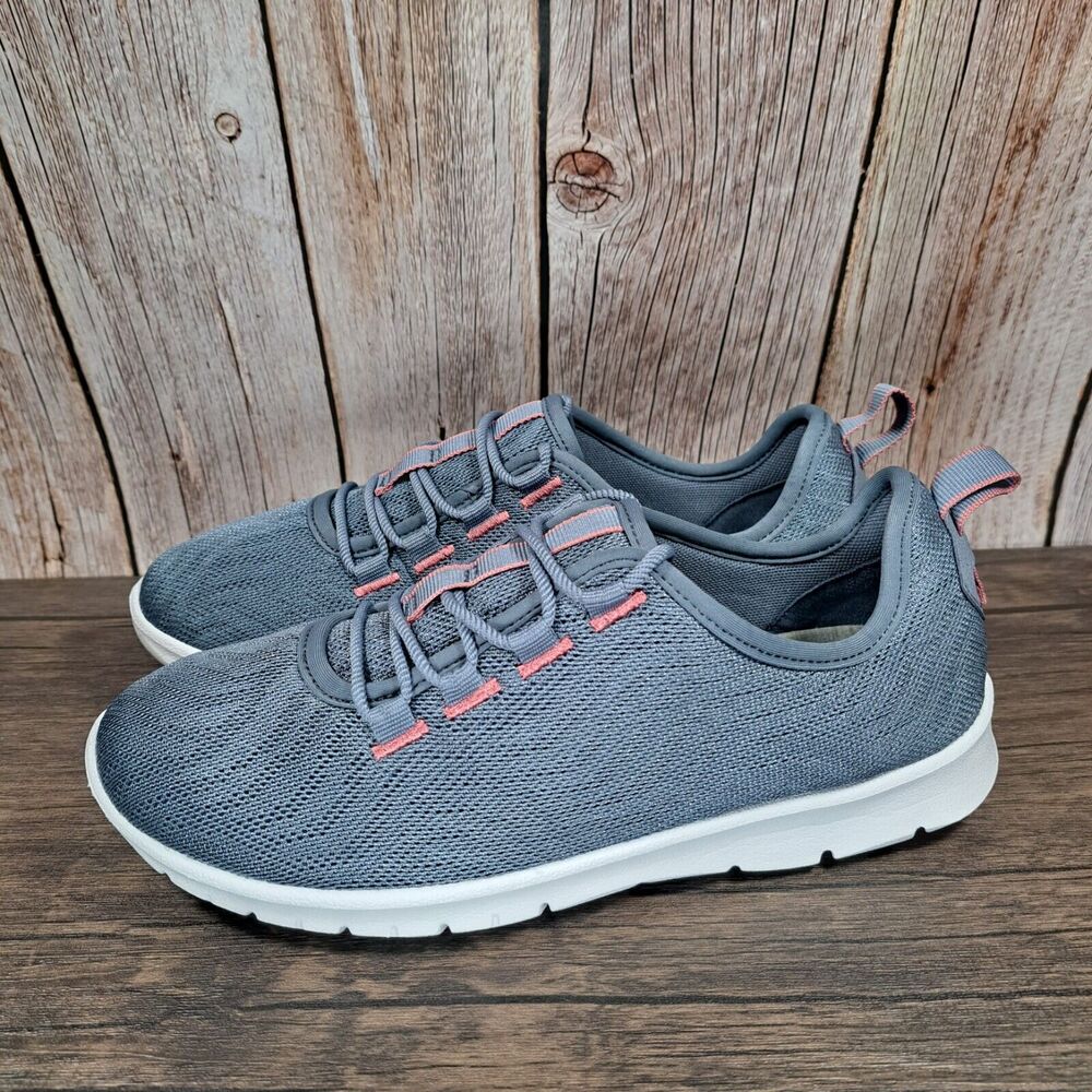 Clarks Cloud Steppers Step Allena Go Lace Up Sneaker Women's Size 7 Gray Blue